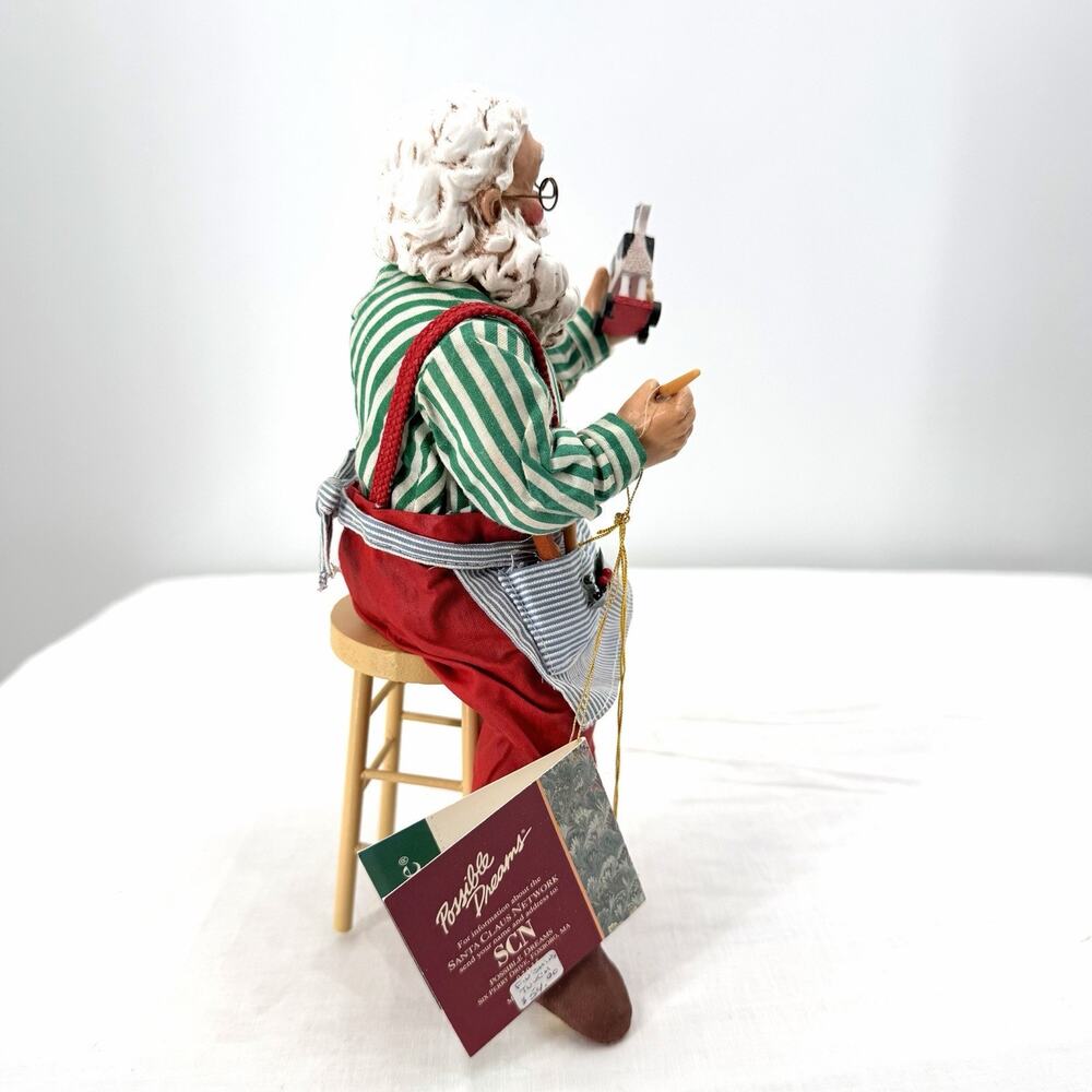Vintage Possible Dreams Clothtique Santa Claus Figurine "Finishing Touch" 713121 - Picture 7 of 10